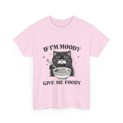 Grumpy Ramen Cat T-Shirt - Moody Kitty Noodles Tee