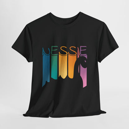 Nessie T-Shirt - Loch Ness Monster Retro Rainbow Tee
