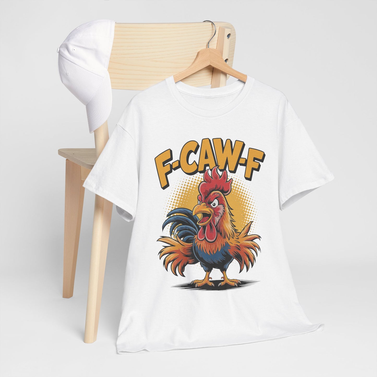Rooster F-CAW-F Shirt - Funny Chicken Farm Pun Tee