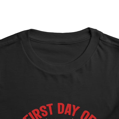 First Day of First Grade Shirt - Funny Toddler Back to School Tee, Pray for My Teacher T-Shirt, 1st Grade Humor Gift