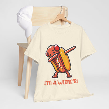 I'm a Wiener Hot Dog T-Shirt - Funny BBQ Pun Kawaii Tee