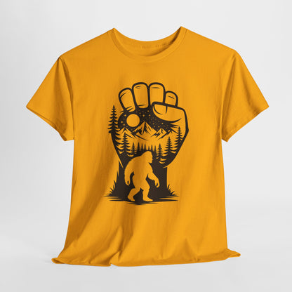 Bigfoot Forest Silhouette T-Shirt - Sasquatch Mountain Tee