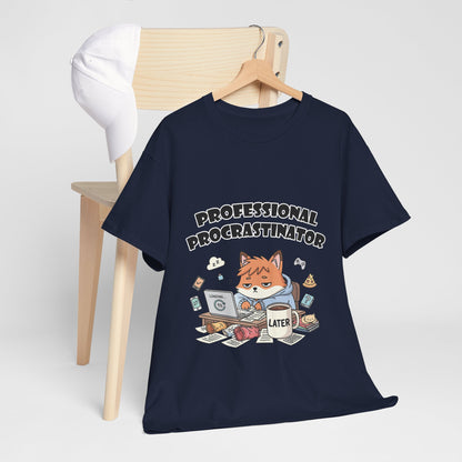 T-Shirt für professionelle Aufschieber – Lustiges Kawaii-Katzen-Pastell-T-Shirt