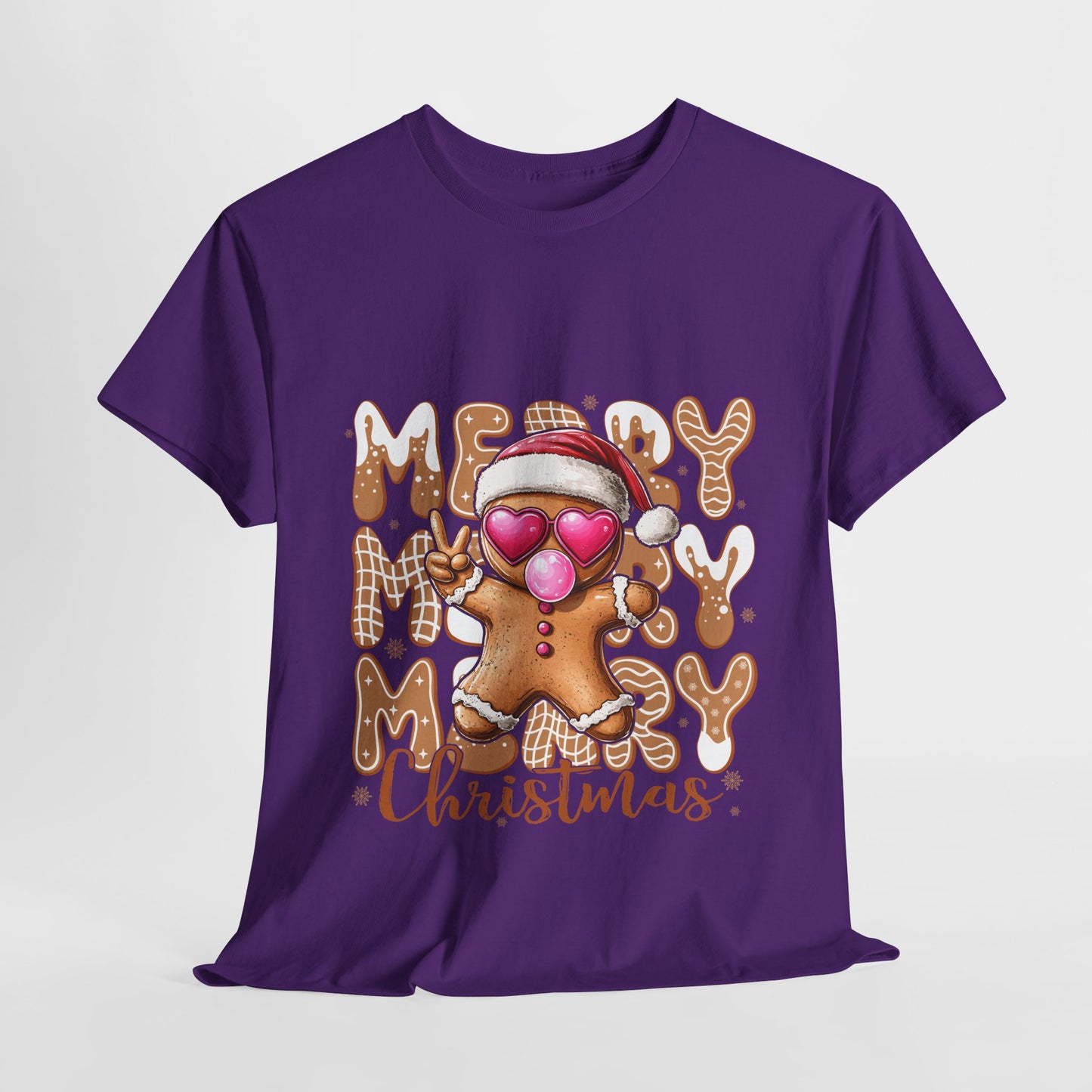 Merry Christmas Gingerbread T-Shirt - Funny Holiday Cookie Tee