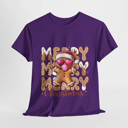 Merry Christmas Gingerbread T-Shirt - Funny Holiday Cookie Tee