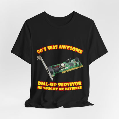 Koszulka Dial-Up Survivor - Nauczył mnie cierpliwości Modem