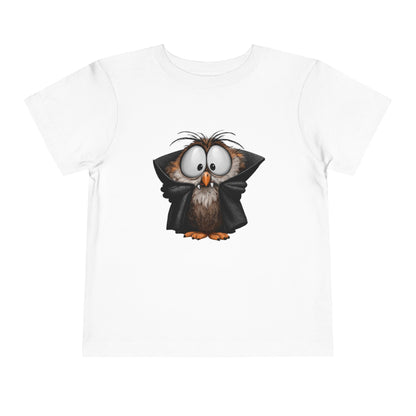 Vampire Owl Kids T-Shirt - Cute Big Eyes Toddler Halloween Tee
