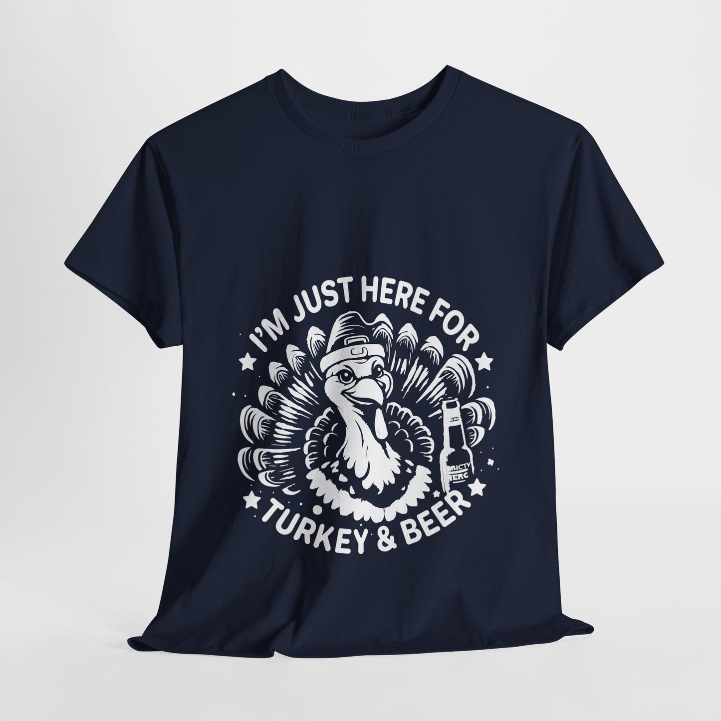Turkey and Beer T-Shirt - Funny Thanksgiving Drinking Tee