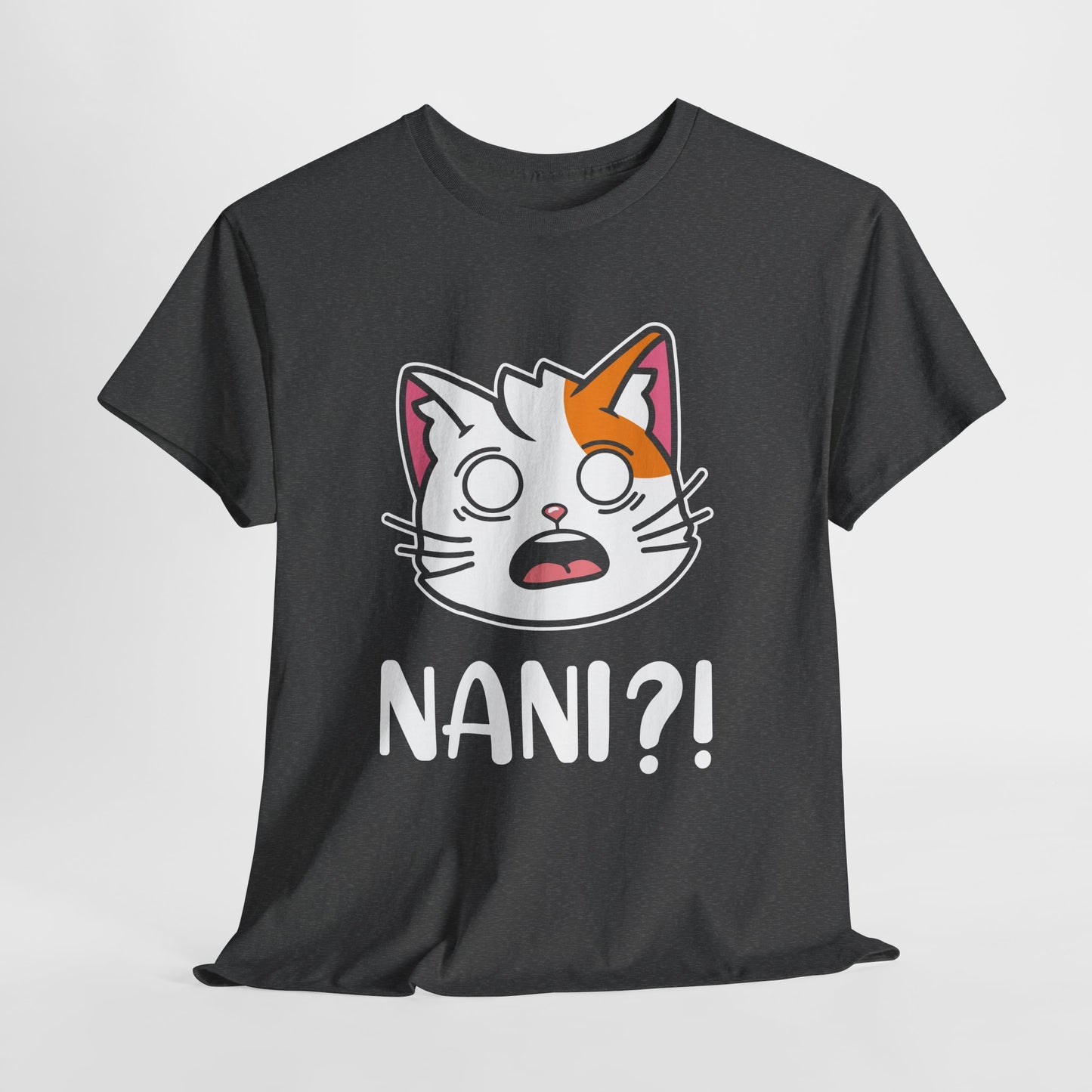 Anime Cat NANI?! Shirt - Kawaii Surprise Meme Tee