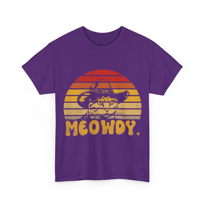 Meowdy T-Shirt - Funny Cowboy Cat Western Tee