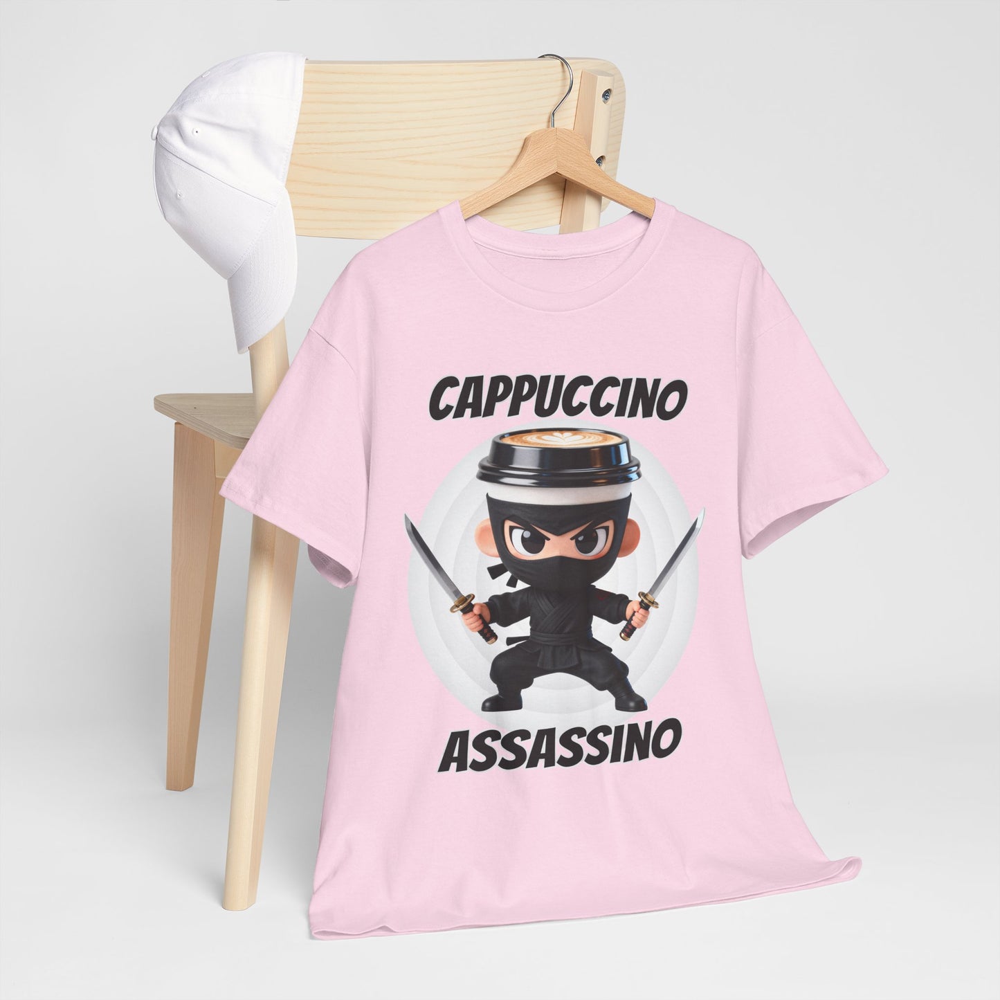 Cappuccino Assassino Shirt – Funny Coffee Ninja Tee for Caffeine Lovers