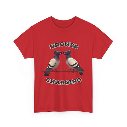 Drohnen laden Shirt - Lustiges Taubenkamera-Meme-T-Shirt