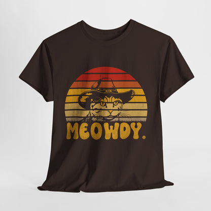 Meowdy T-Shirt - Funny Cowboy Cat Western Tee