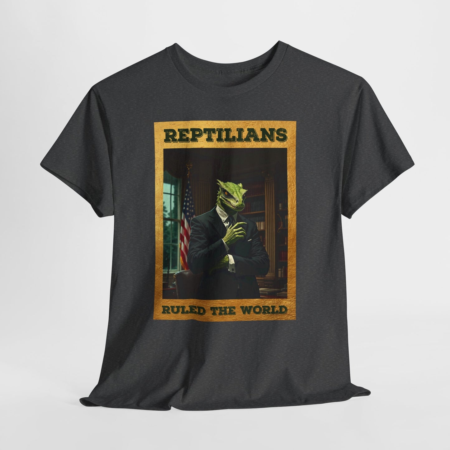 Reptilians Ruled the World Shirt - Reptilian Meme Satire Tee