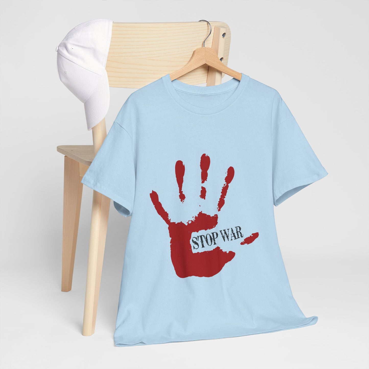 Stop War Handprint Shirt - Peace Protest Tee