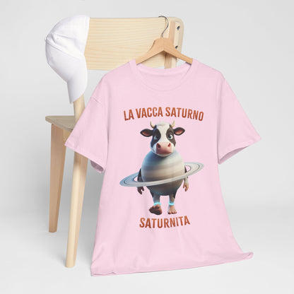 La Vacca Saturno Shirt – Cute Saturn Cow Funny Space Meme Tee