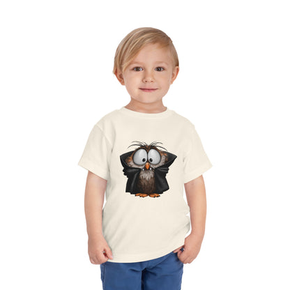 Vampire Owl Kids T-Shirt - Cute Big Eyes Toddler Halloween Tee