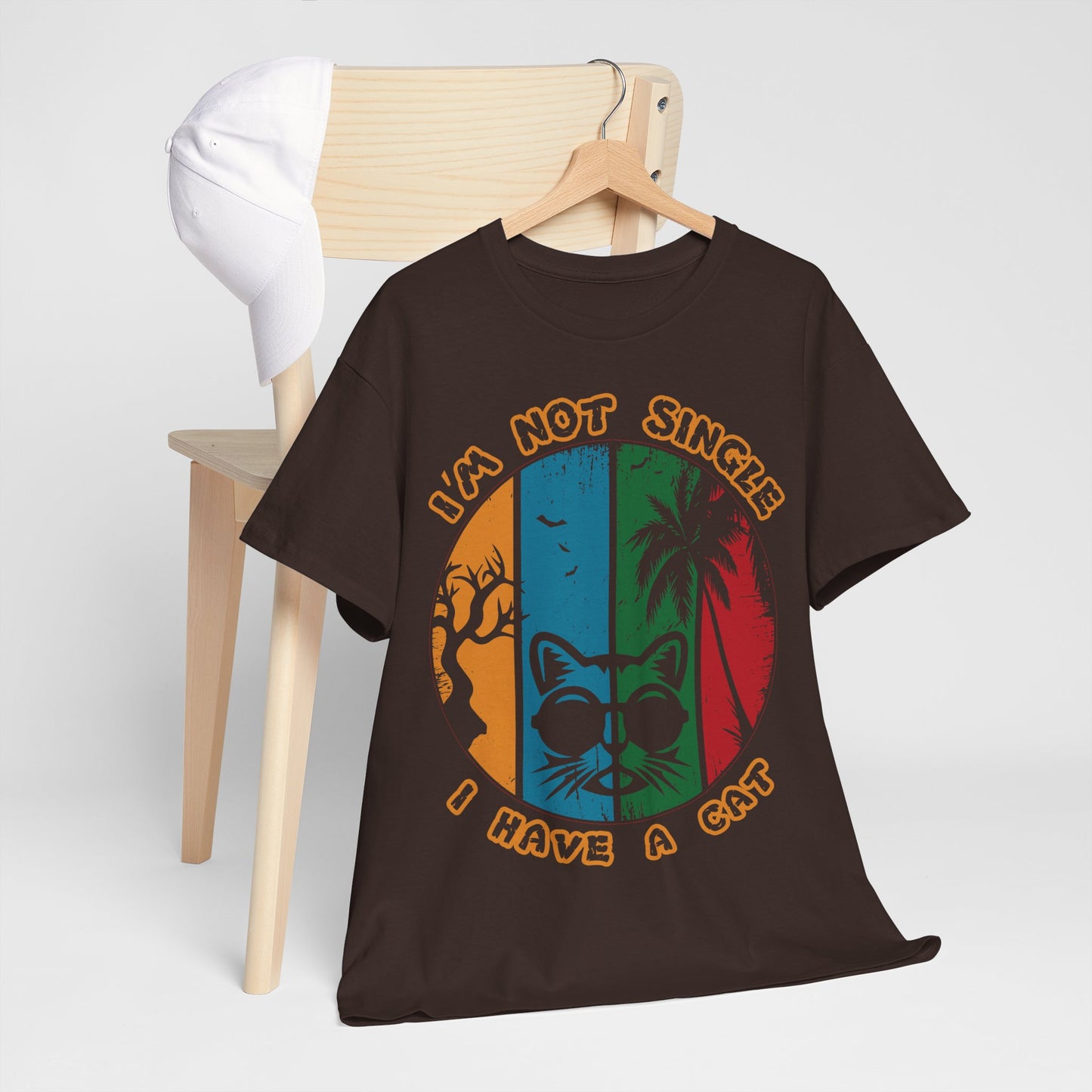 I’m Not Single I Have a Cat Shirt - Retro Funny Cat Tee