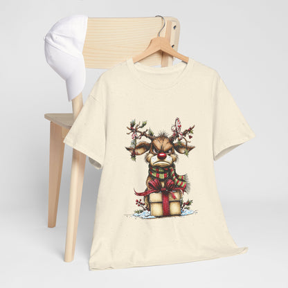 Grumpy Reindeer Gift Box Christmas T-Shirt