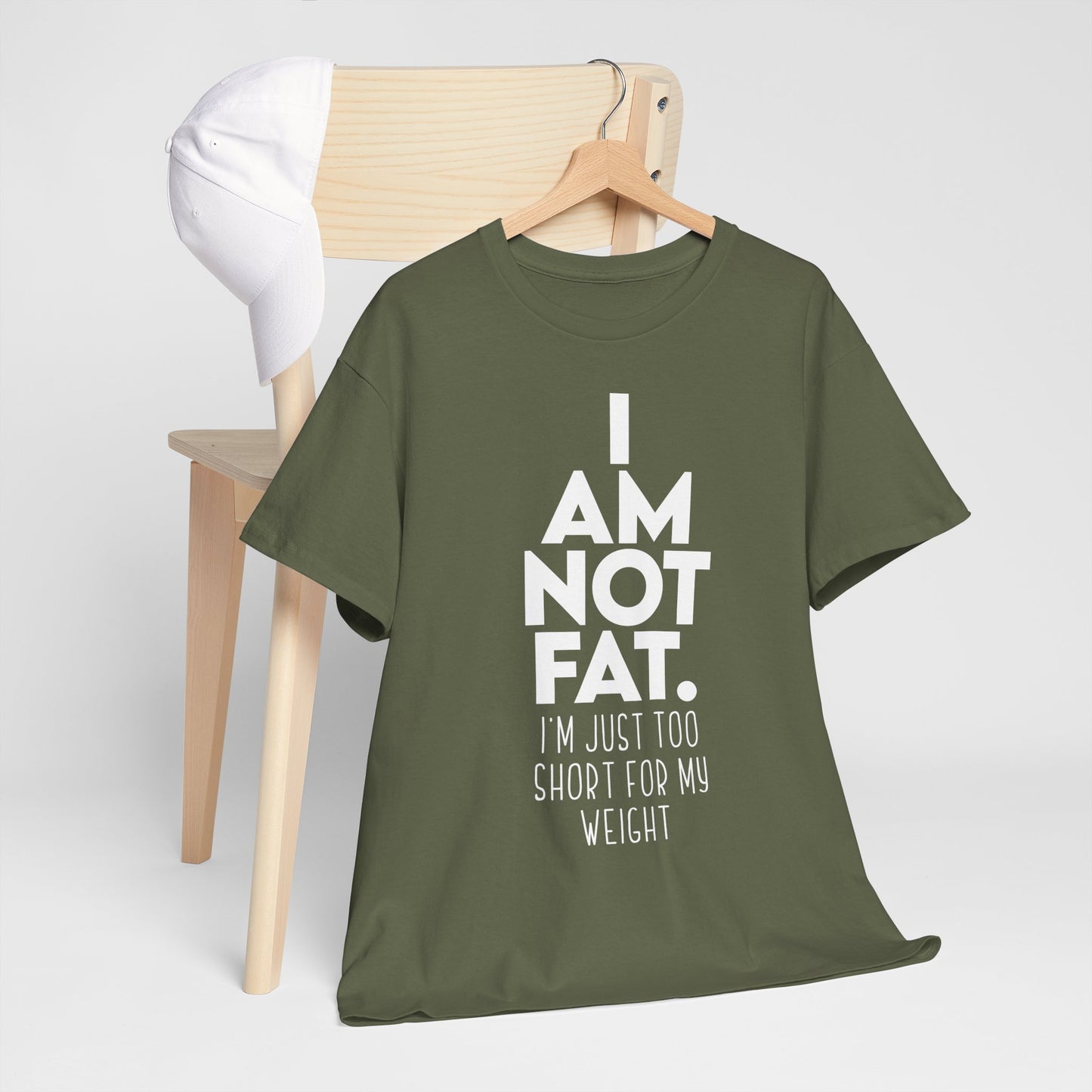 Ich bin nicht dick – Lustiges T-Shirt mit Body-Posit-Spruch