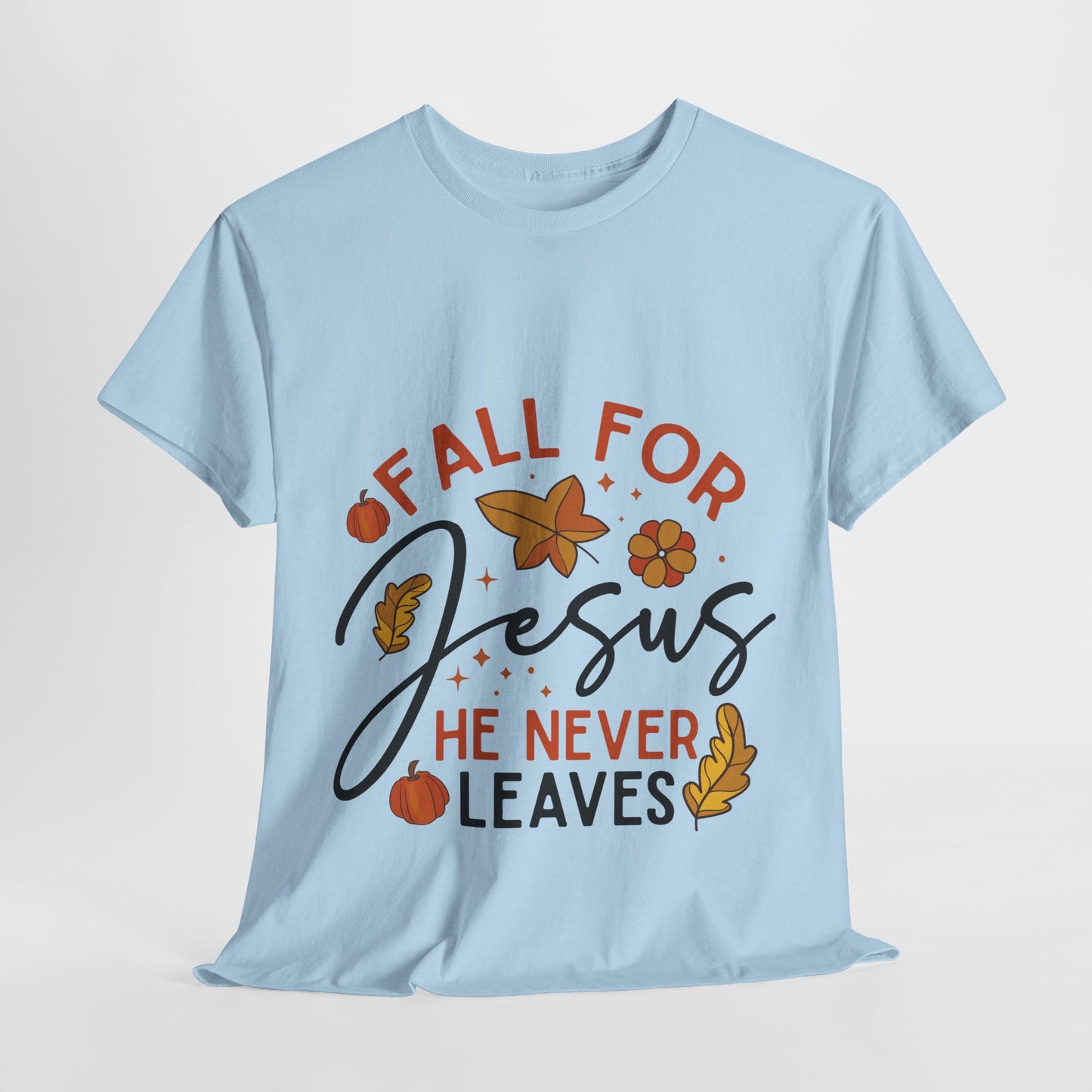 Fall For Jesus T-Shirt - Christian Faith Thanksgiving Autumn Pumpkin Tee