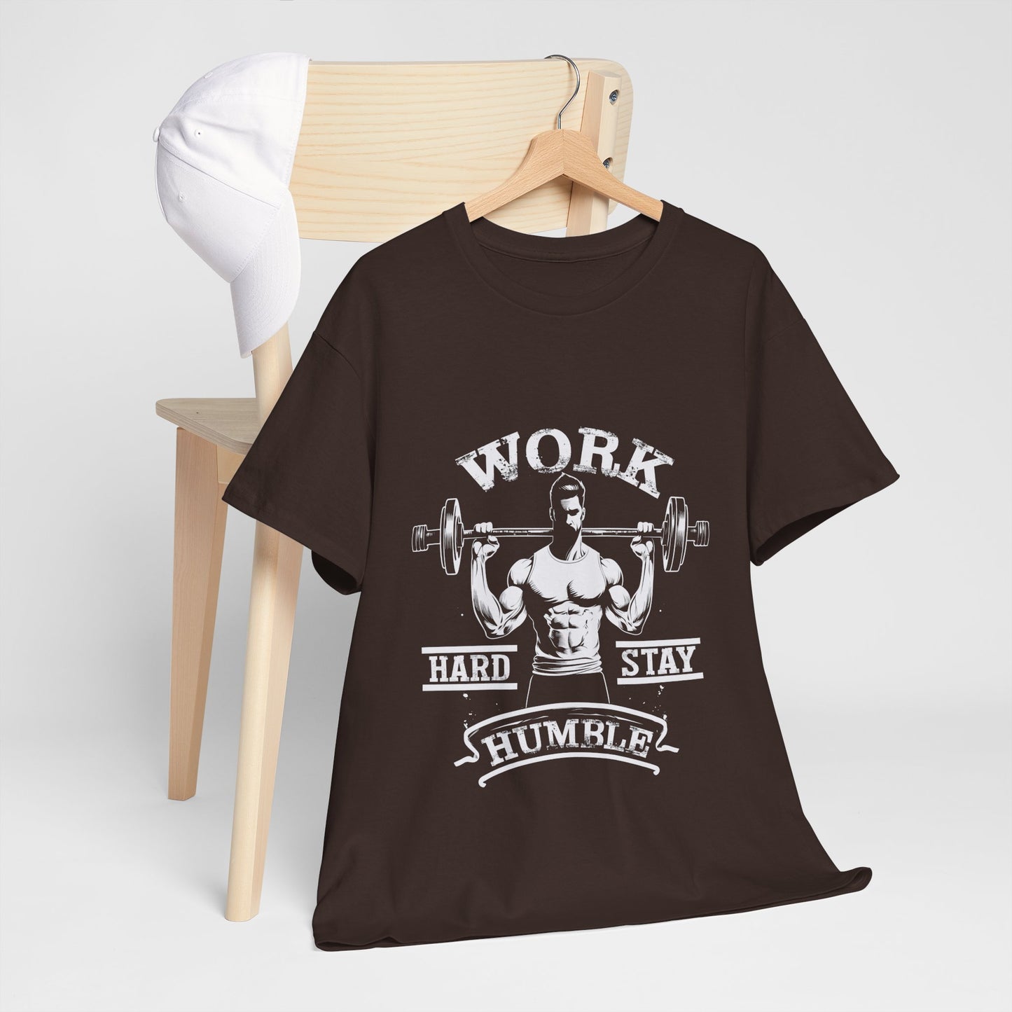 Work Hard Stay Humble Gym Shirt - Motivational Tee