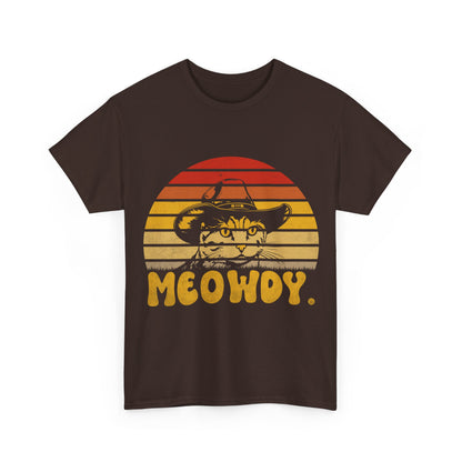 Meowdy T-Shirt - Funny Cowboy Cat Western Tee