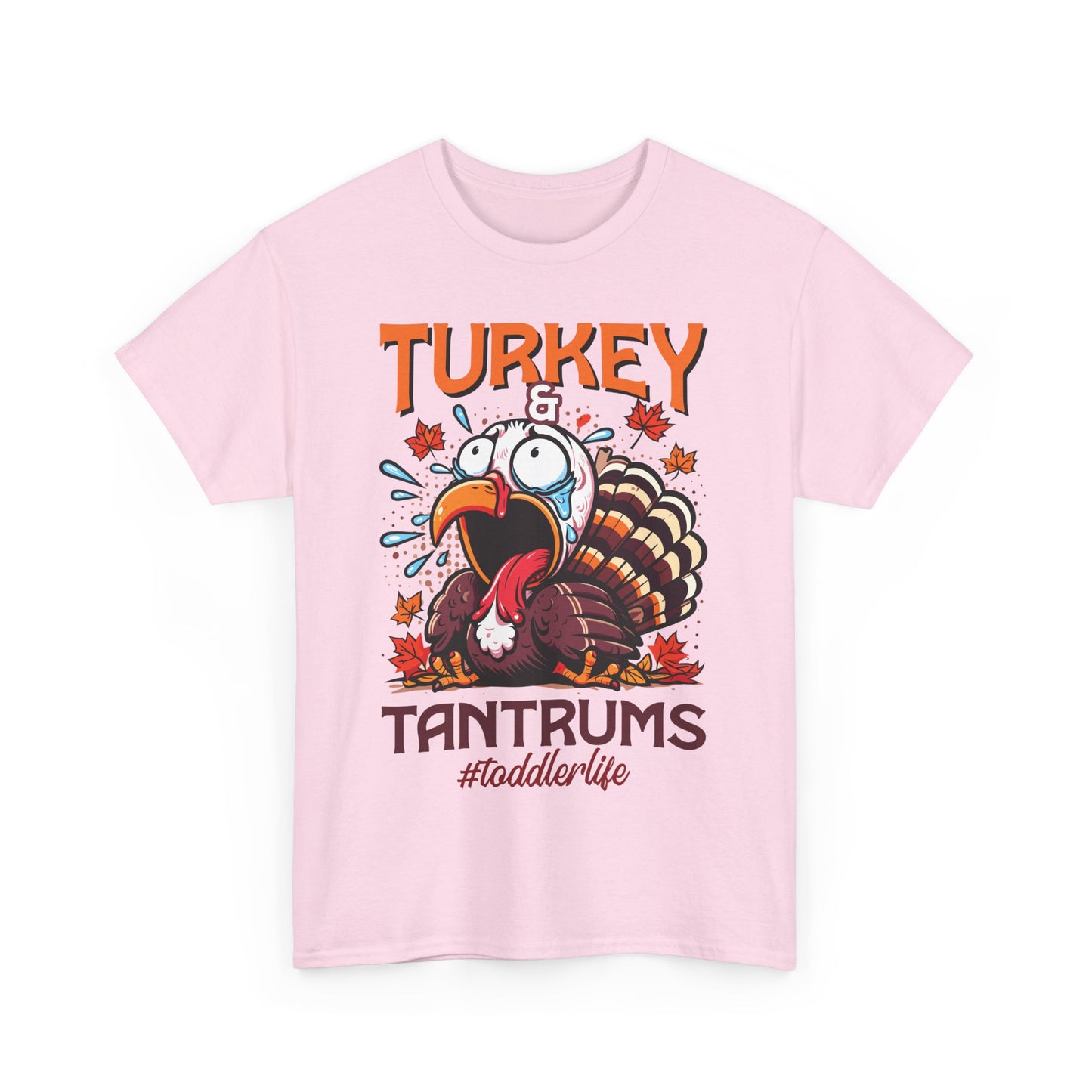 Turkey and Tantrums T-Shirt - Funny Thanksgiving Toddler Life Tee