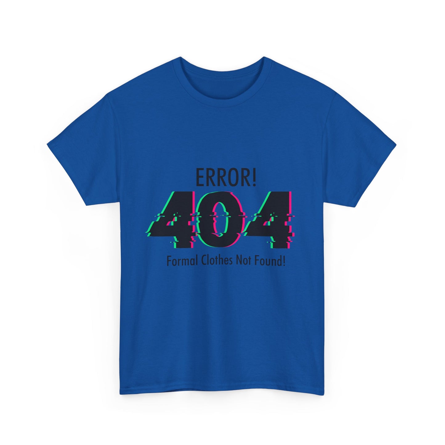 404 Error T-Shirt - Formal Clothes Not Found Glitch