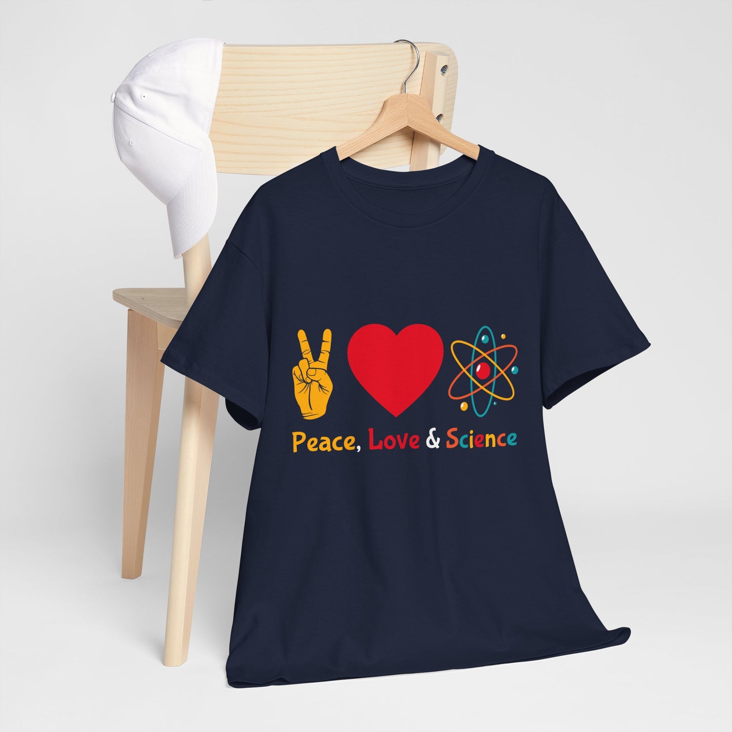 Peace, Love & Science Shirt - Nerdy Gift for Scientists