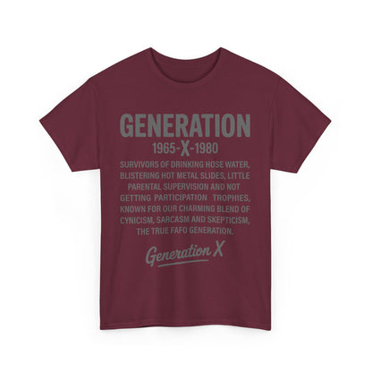 Generation X T-Shirt - 1965-1980 Hose Water Survivor