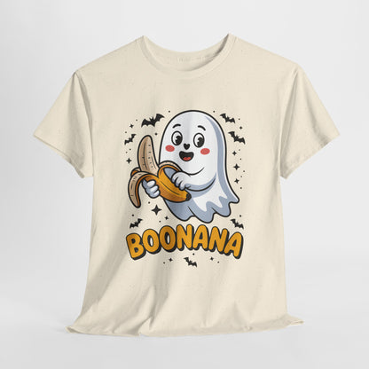 Boonana Ghost T-Shirt - Cute Halloween Banana Pun Tee