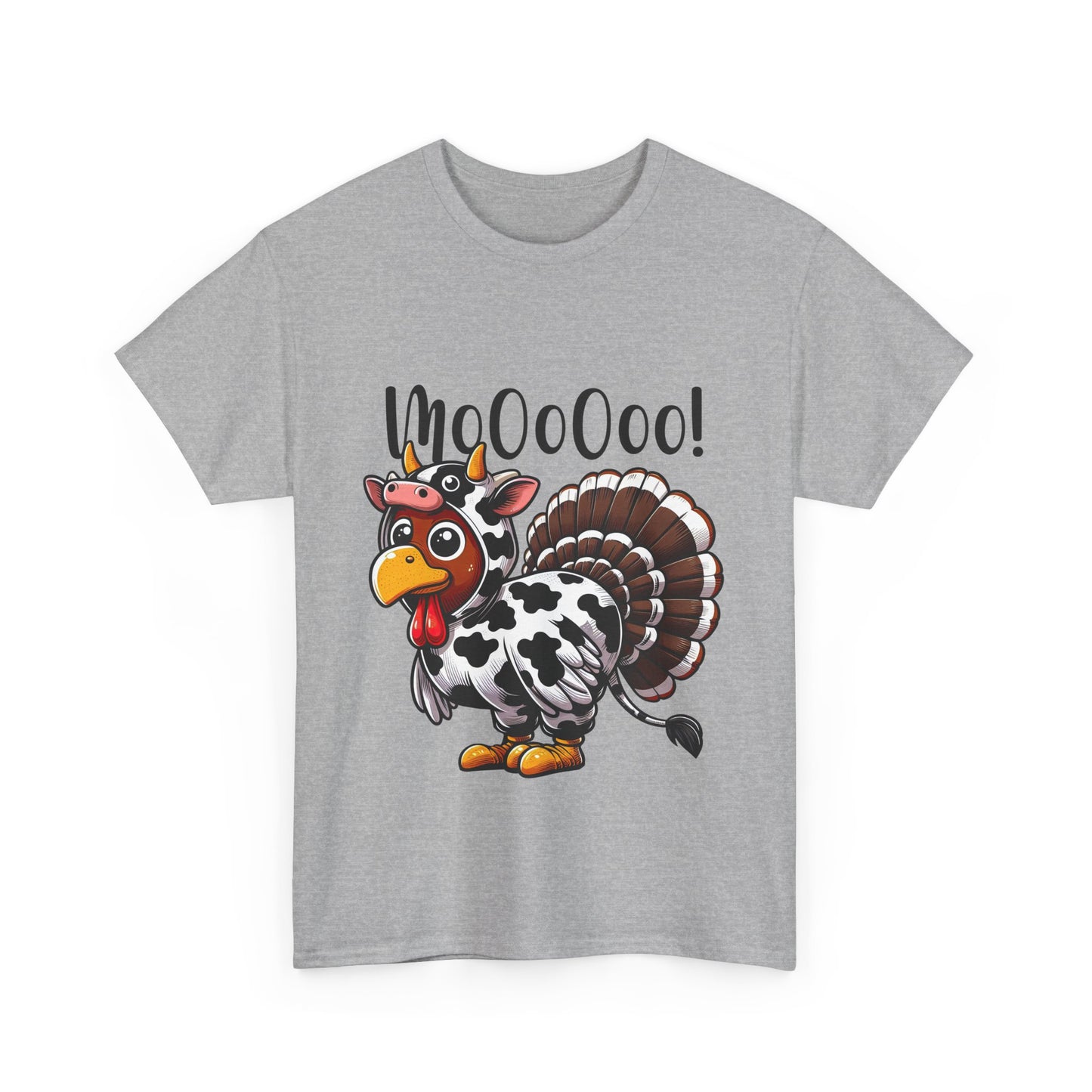 Turkey Moo T-Shirt - Funny Thanksgiving Cow Costume Tee