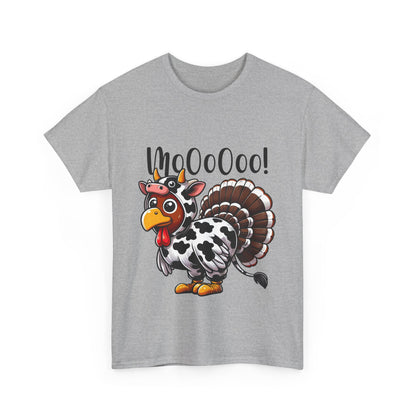 Turkey Moo T-Shirt - Funny Thanksgiving Cow Costume Tee