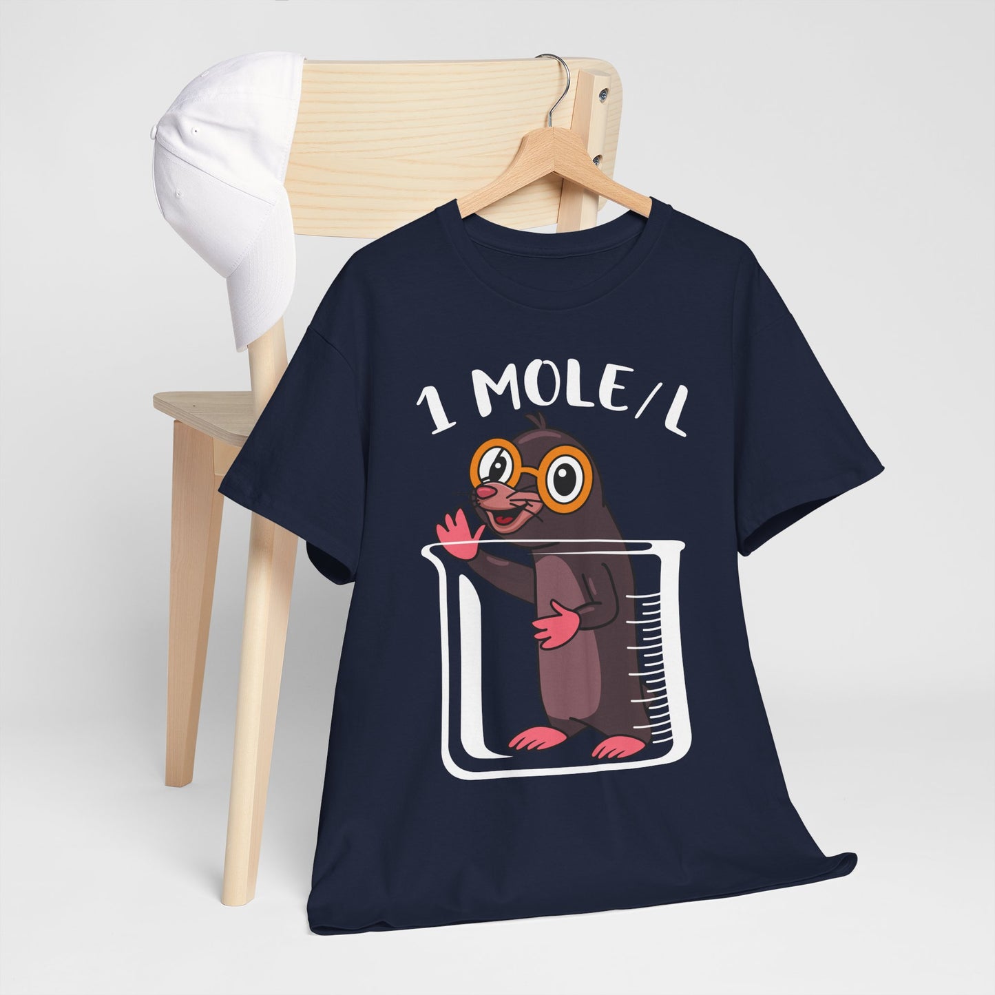 1 MOLE/L Shirt - Funny Chemistry Pun Tee, Science Nerd Gift