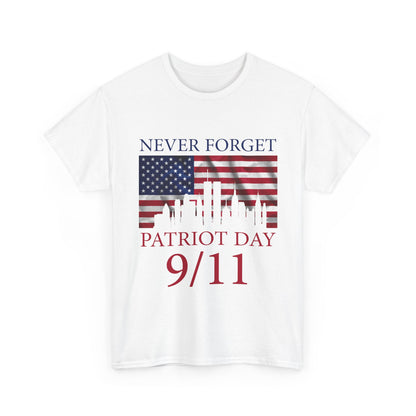 Patriot Day 9/11 T-Shirt - Never Forget American Flag NYC Memorial Tee