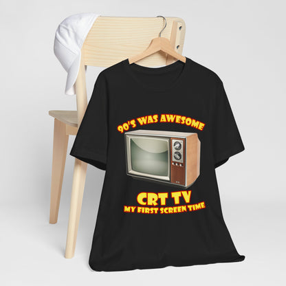 My First Screen Time T-Shirt - Retro CRT TV 90s Tee