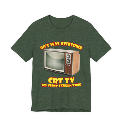My First Screen Time T-Shirt - Retro CRT TV 90s Tee