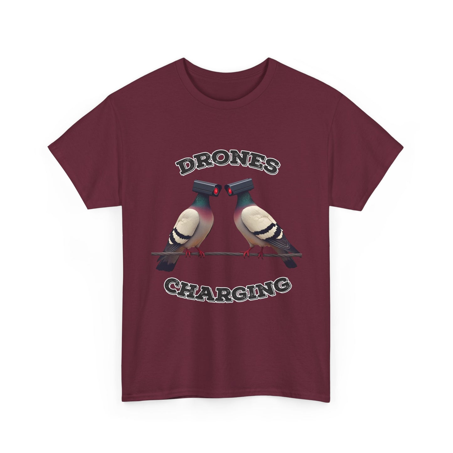Drohnen laden Shirt - Lustiges Taubenkamera-Meme-T-Shirt