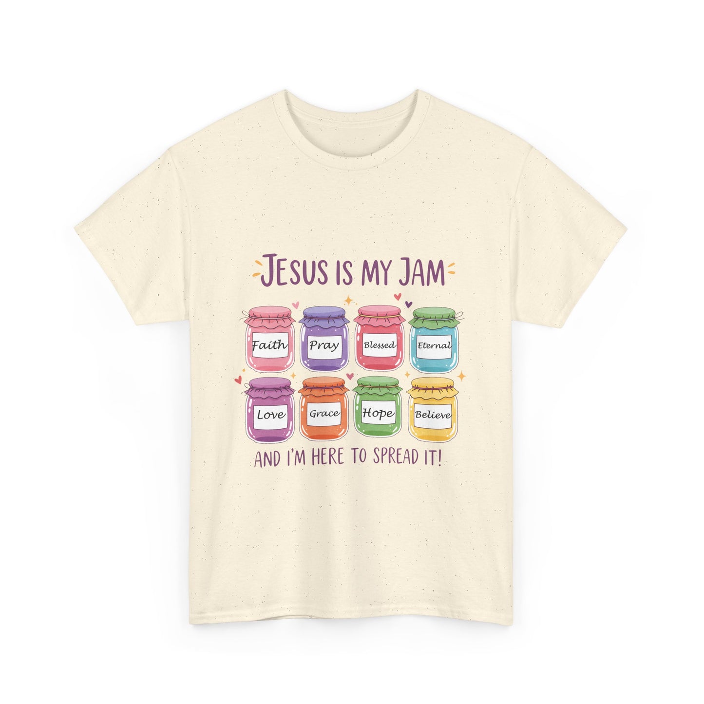 Jesus Is My Jam Shirt - Cute Christian Pun T-Shirt, Faith and Love Graphic Tee, Religious Humor Gift for Women & Men