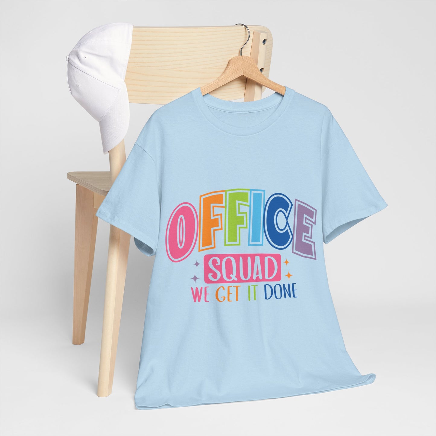 Office Squad Shirt - Colorful Team Admin Tee for Secretaries & School Staff, Funny Office Teamwork Shirt, We Get It Done Gift