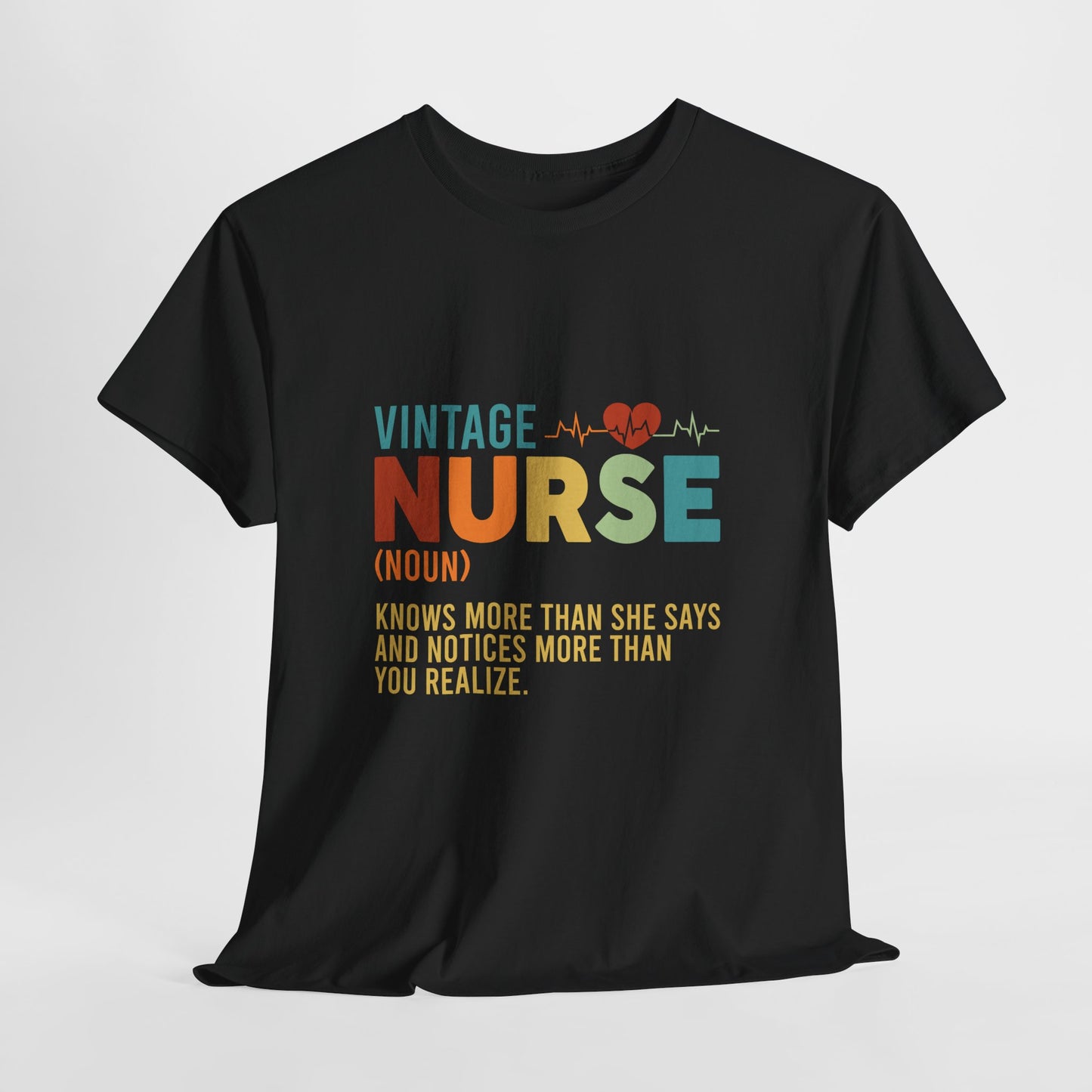 Vintage Nurse Shirt - Knows More Than She Says Tee