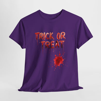 Trick or Treat Blood T-Shirt - Dripping Horror Halloween Tee
