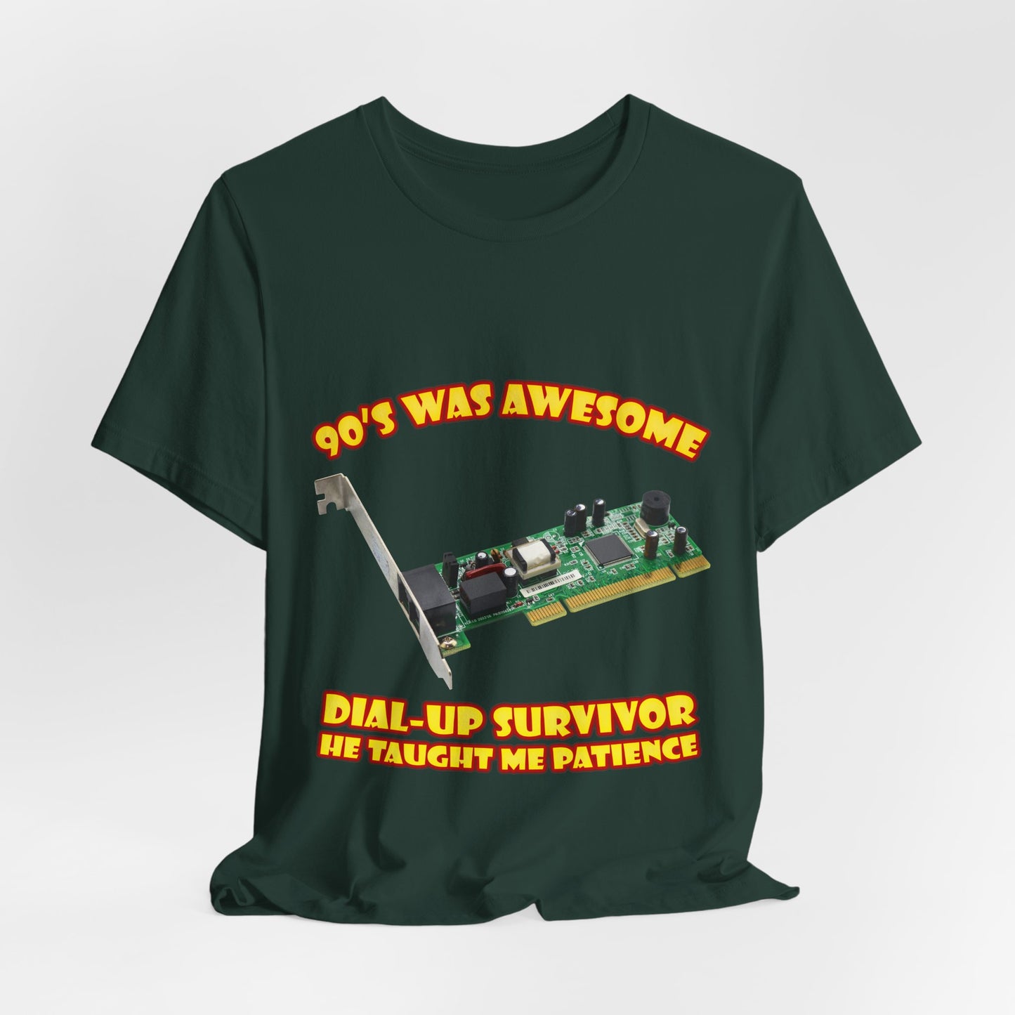 Koszulka Dial-Up Survivor - Nauczył mnie cierpliwości Modem