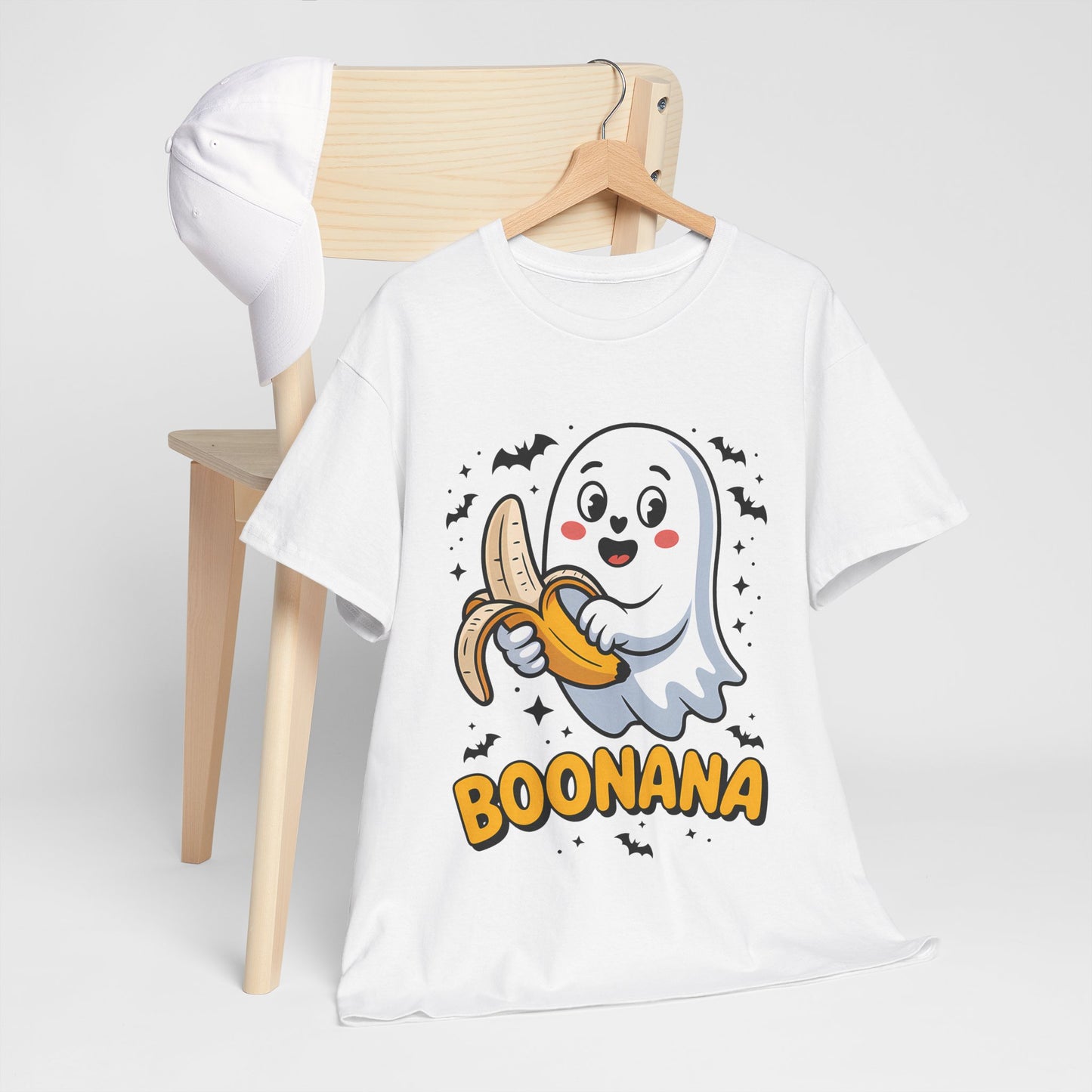 Boonana Ghost T-Shirt - Cute Halloween Banana Pun Tee