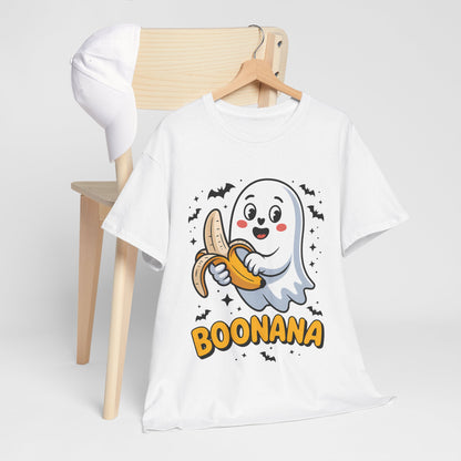 Boonana Ghost T-Shirt - Cute Halloween Banana Pun Tee