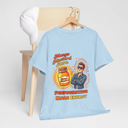 Mango Mustard Aura Shirt – Performative Male Energy Meme Tee
