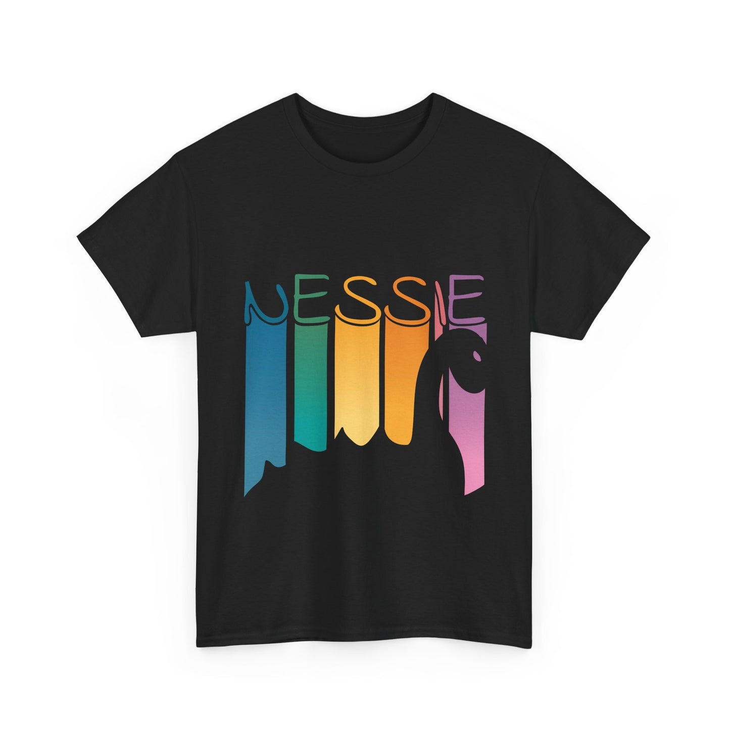 Nessie T-Shirt - Loch Ness Monster Retro Rainbow Tee