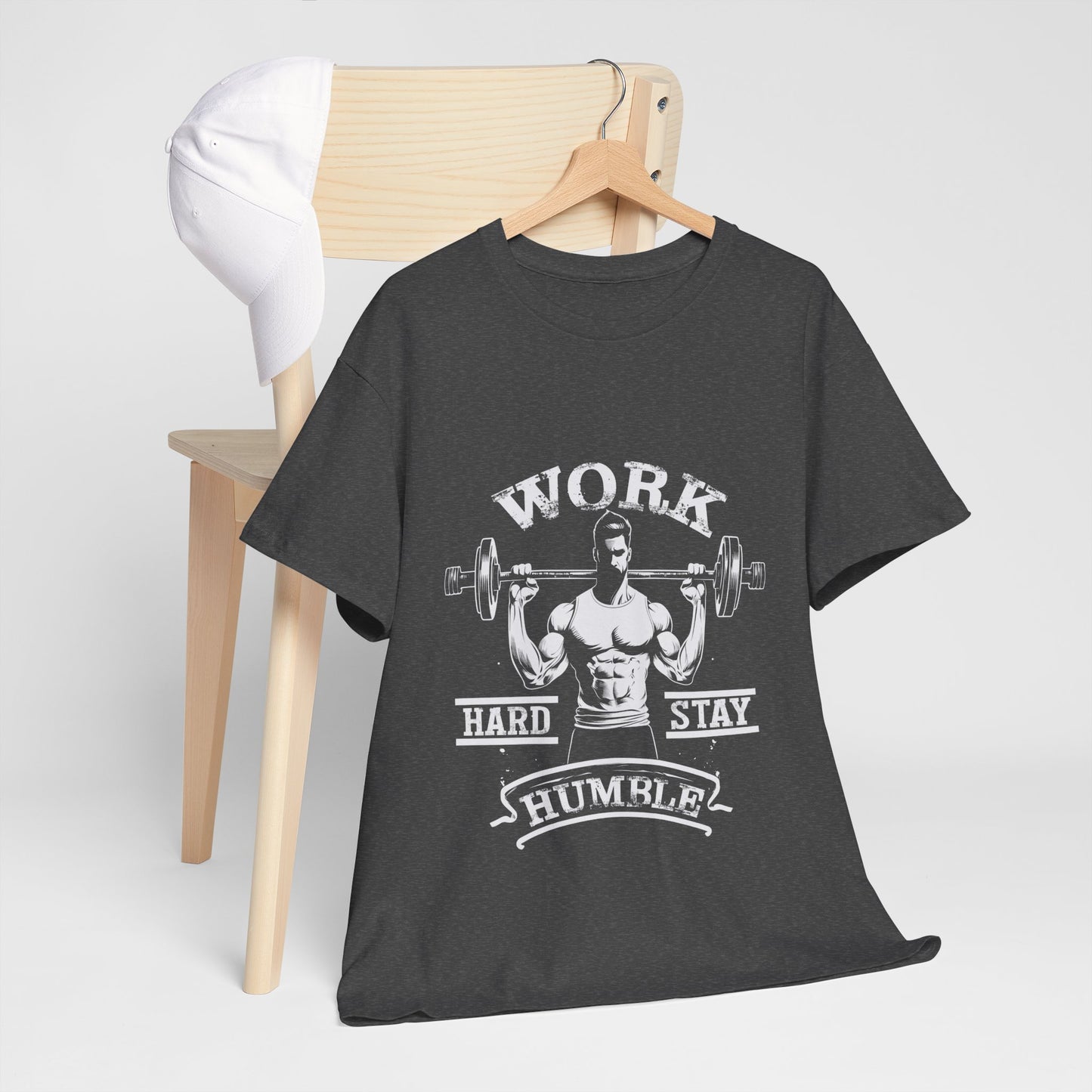 Work Hard Stay Humble Gym Shirt - Motivational Tee