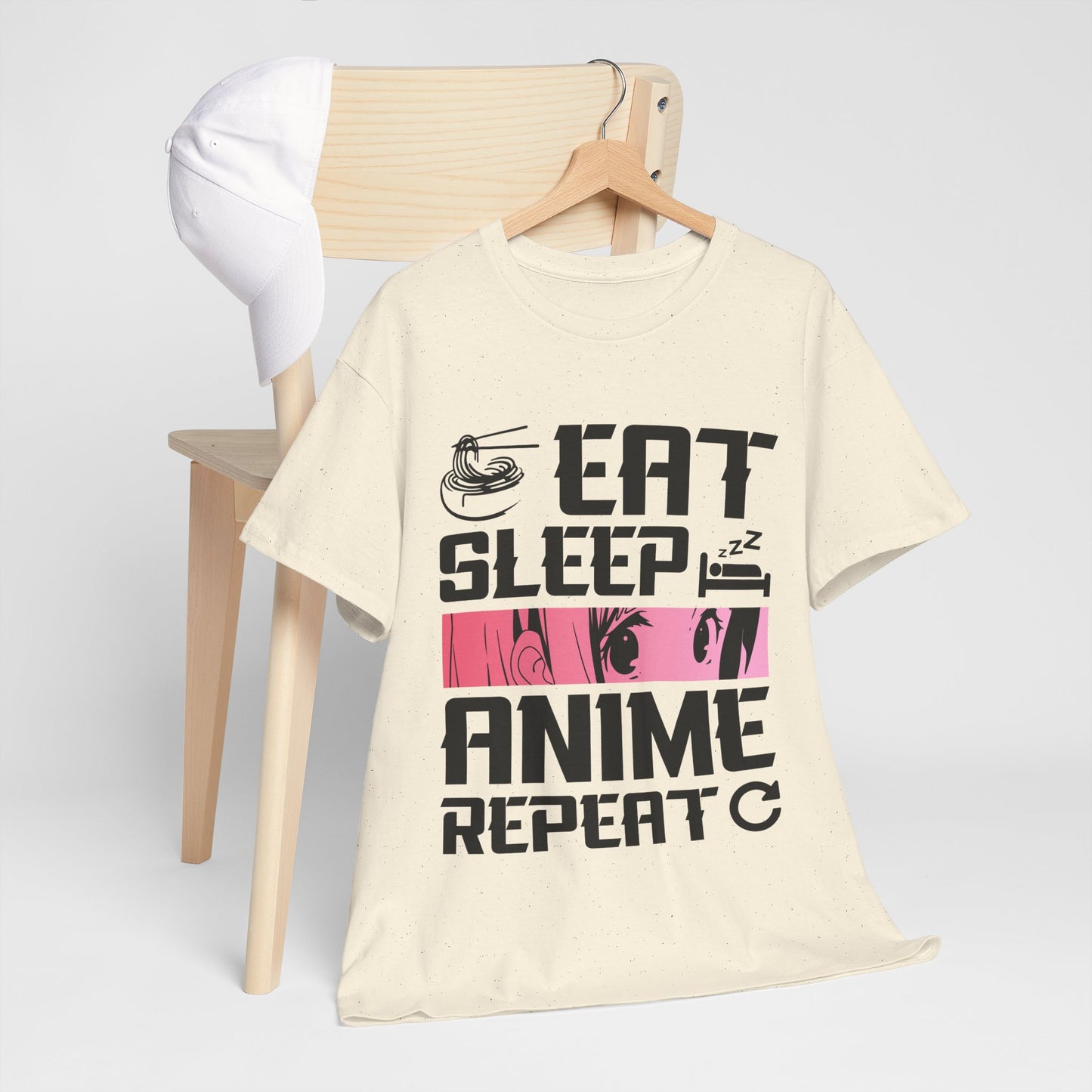 Eat Sleep Anime Repeat Shirt - Otaku Routine Tee